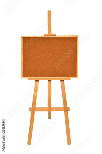 Easel empty for drawing isolated on white background. Object