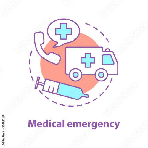 Medical emergency concept icon