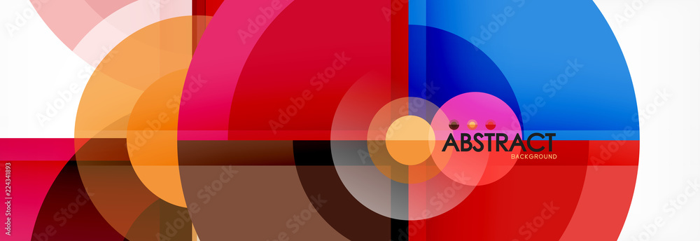 Abstract background bright circles geometric design Abstract background bright circles geometric design