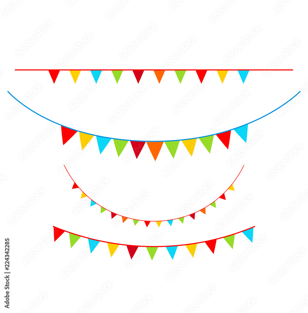 Obraz premium Bright flags set