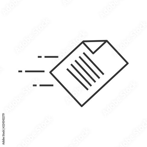 Quick data transfer linear icon
