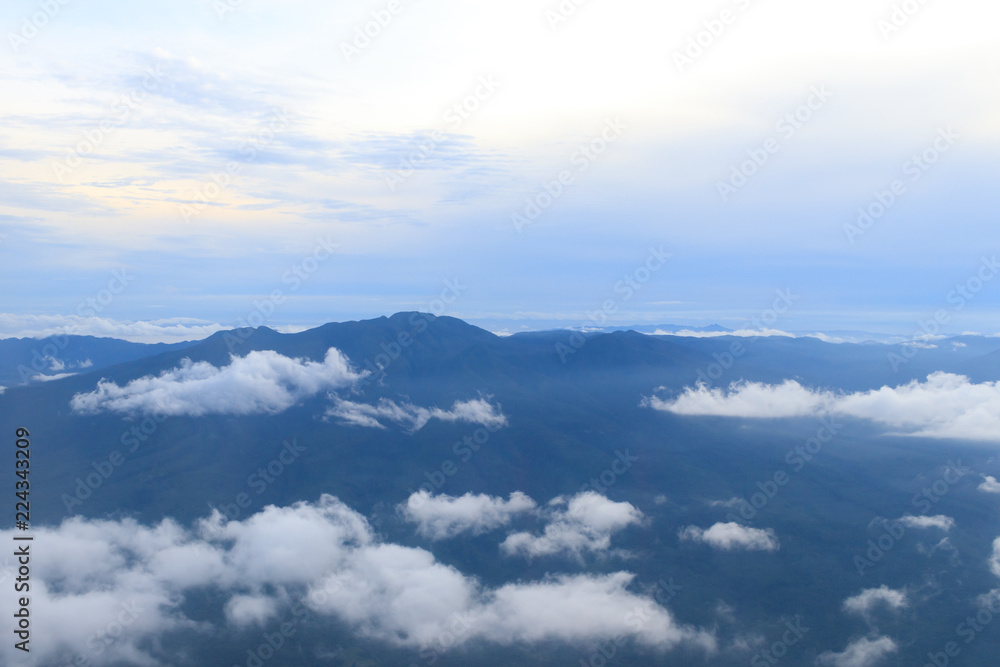 Aerial View Of Mountains In The Visayas, Philippines Aerial View Of Mountains In The Visayas, Philippines