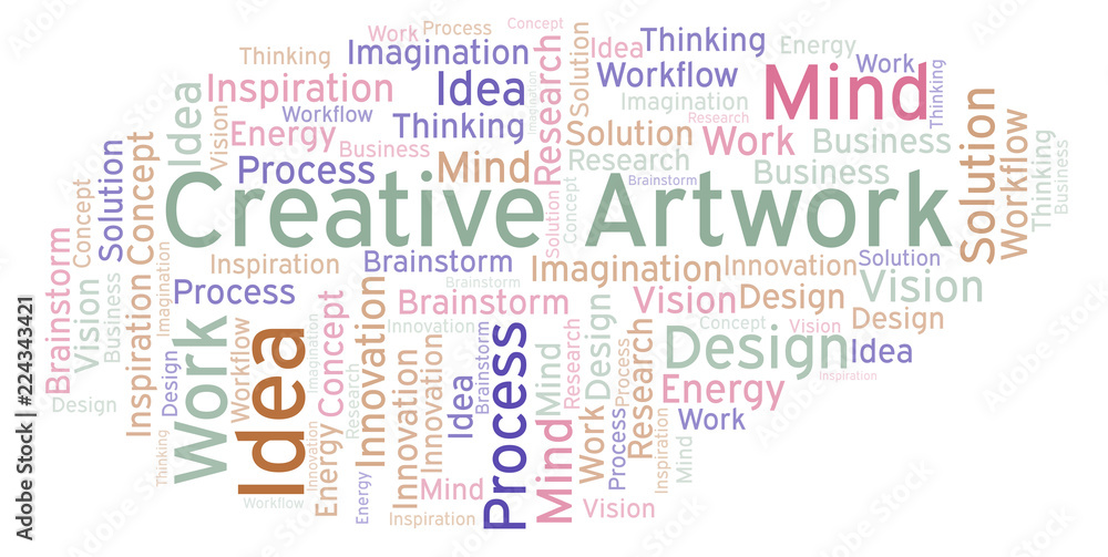 Creative Artwork word cloud, made with text only. Creative Artwork word cloud, made with text only.