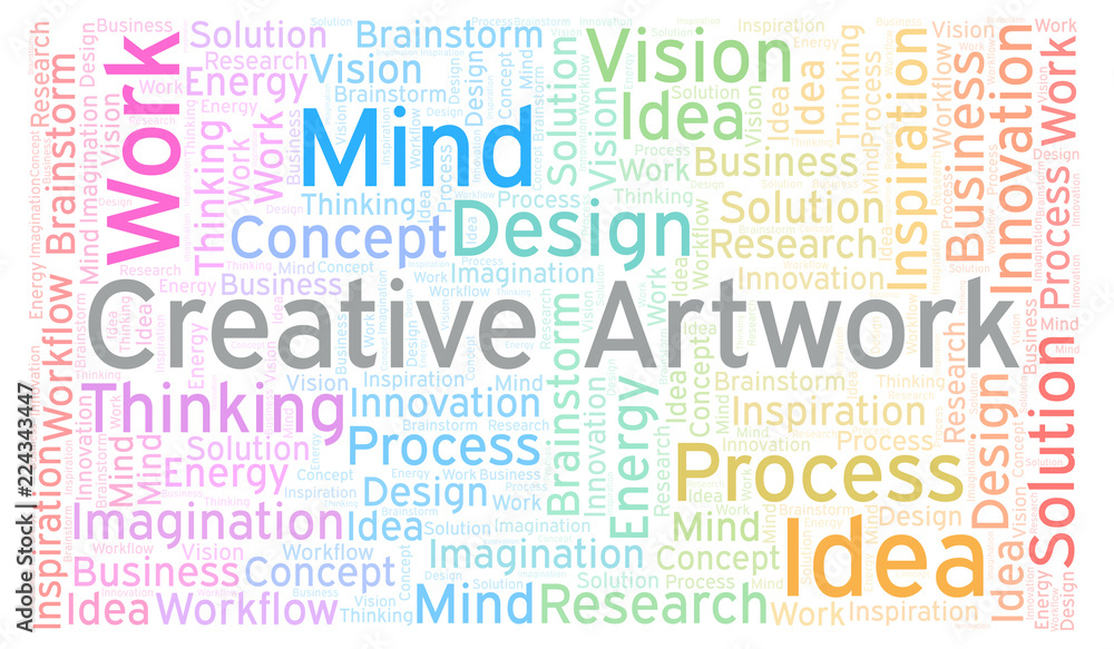 Creative Artwork word cloud, made with text only. Creative Artwork word cloud, made with text only.