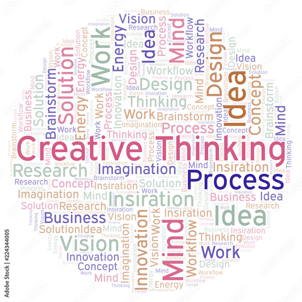 Creative Thinking word cloud, made with text only. Creative Thinking word cloud, made with text only.