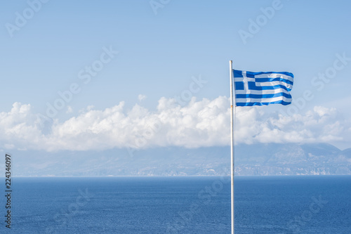 Greek flag  photo