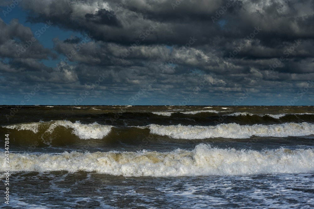 Stormy Baltic sea next to Liepaja, Latvia. Stormy Baltic sea next to Liepaja, Latvia.