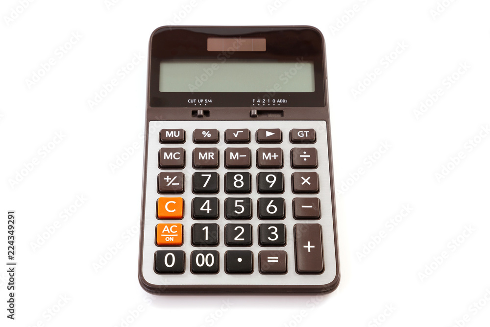 Calculator on White Background. ISOLATED. Calculator on White Background. ISOLATED.
