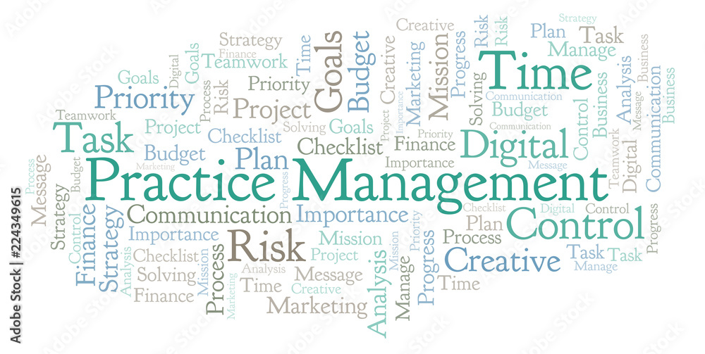 Practice Management word cloud, made with text only. Practice Management word cloud, made with text only.