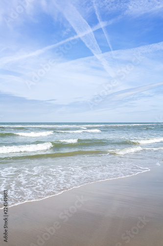 Blick aufs Meer vom Strand aus – Kijkduin Strand, Den Haag, Niederlande
