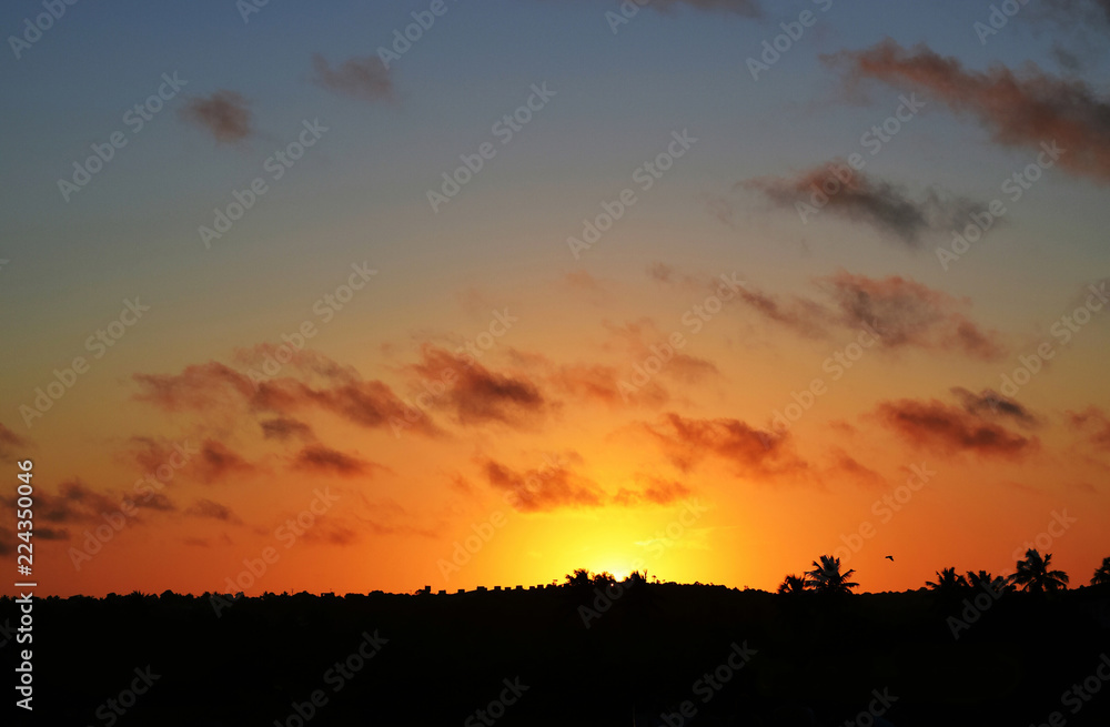 Sunset Imbassai, litoral Norte da Bahia, Brasil