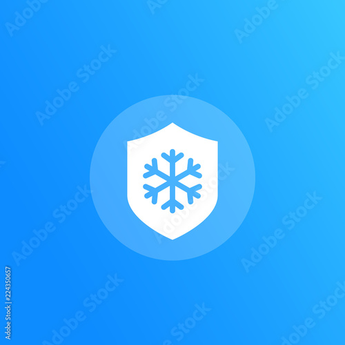 Frost resistant vector icon