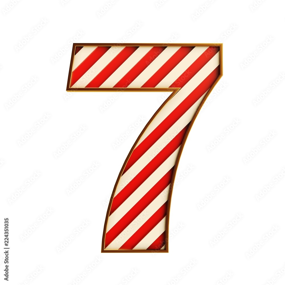 Obraz premium 3d red and white alphabet and numbers 3d illustration