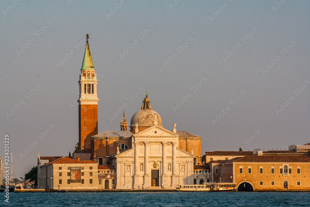 Doge's palace and St Marks Basilica, in Venice, Italy