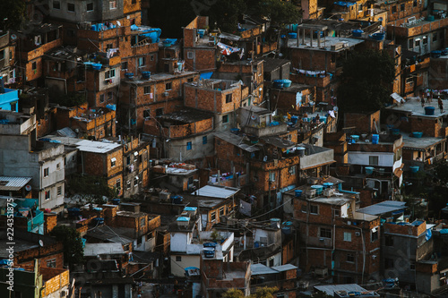 houses in the Rocinha favela in Rio de Janeiro