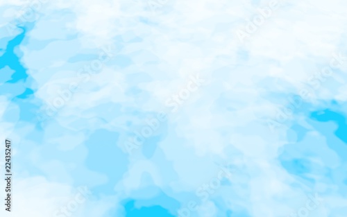 Background of abstract white color smoke isolated on blue color background. The wall of white fog. 3D illustration