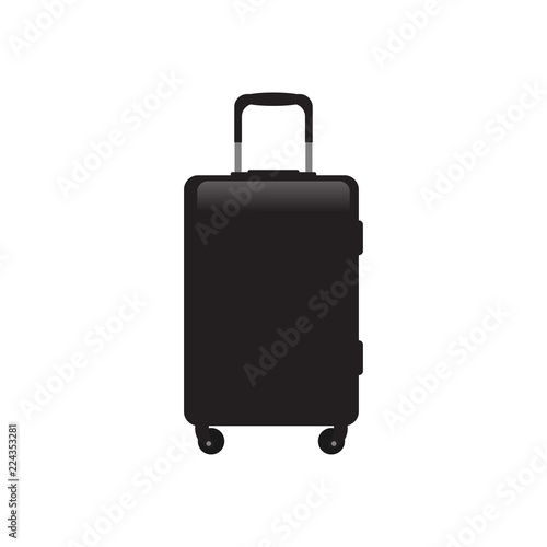 suitcase logo icon design template vector