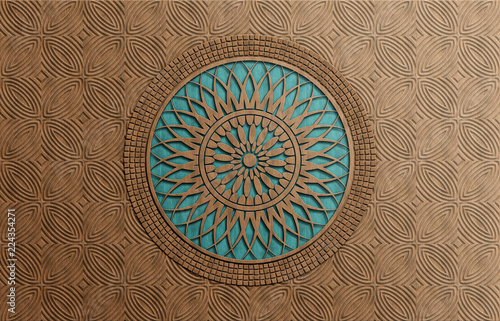 Modern Turkish motif illustration