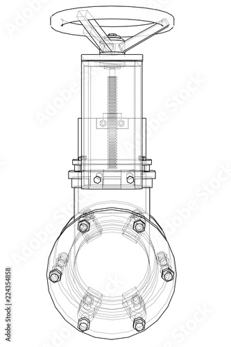 Industrial pipeline gate valve Concept