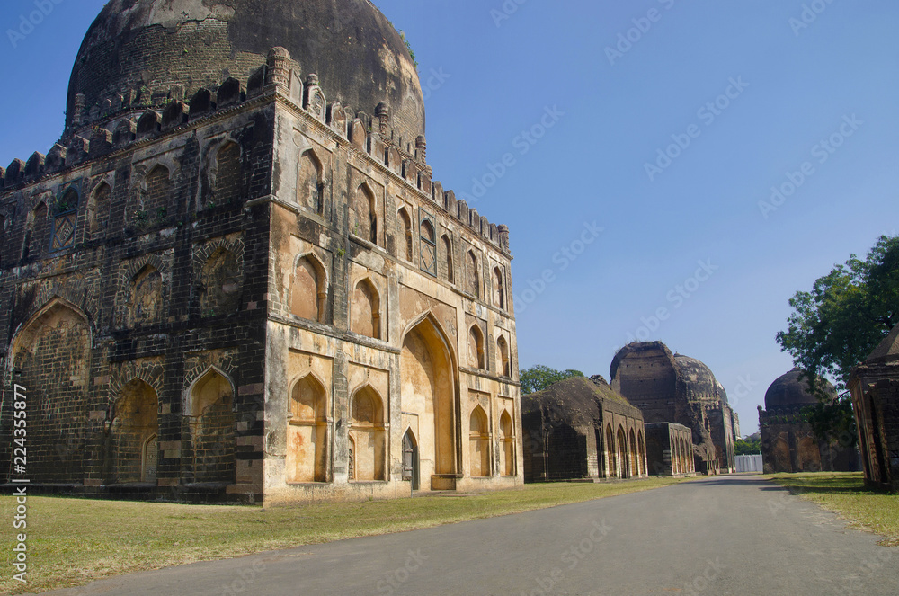 The tomb of Mahmud Shah Bahmani, Ashtur, Karnataka state of India