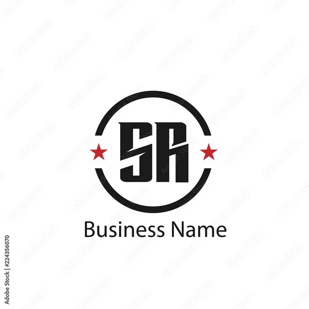 Initial Letter SR Logo Template Design Initial Letter SR Logo Template Design
