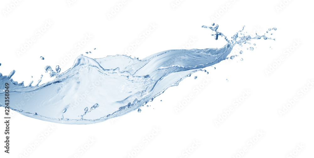 water splash isolated on white background water splash isolated on white background