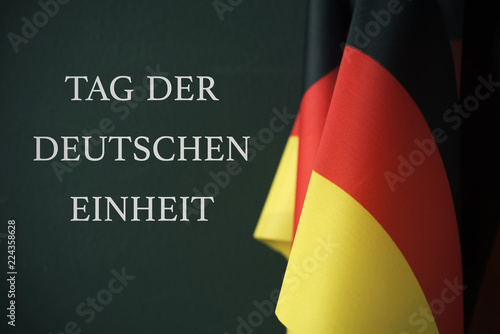 text Day of German Unity written in German photo