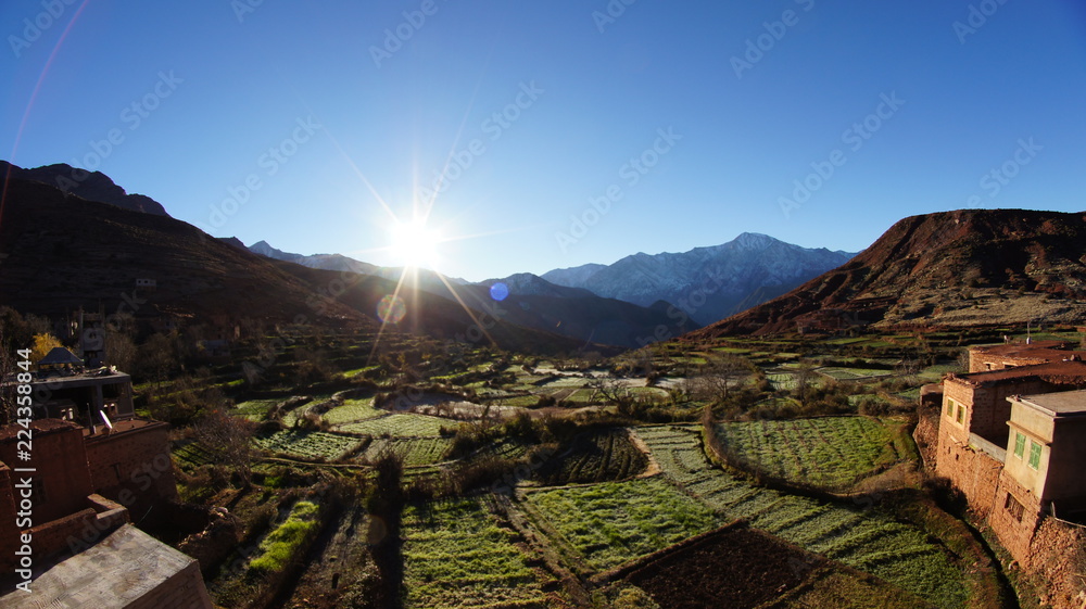 Obraz premium Village in Atlas mountains