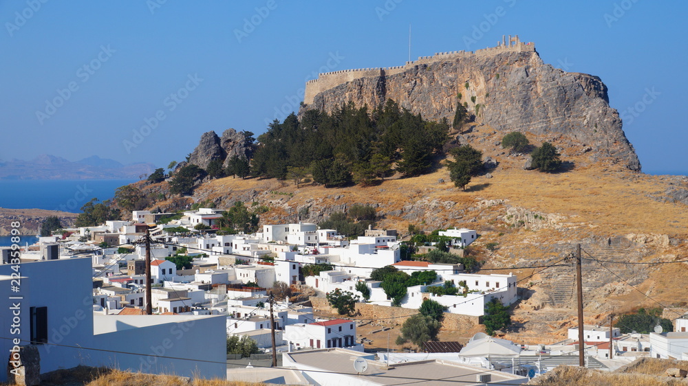 view of the castle and the Greek city