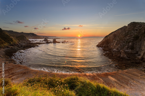 Silence beach on Asturias, Spain.