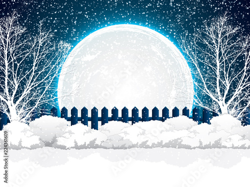 Wallpaper Mural Winter scene Torontodigital.ca