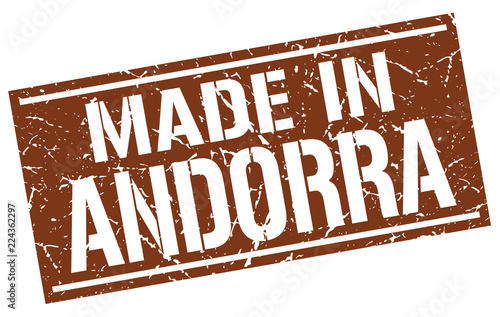 made in Andorra stamp