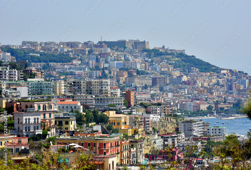 Sights of Italy. The old city of Naples.