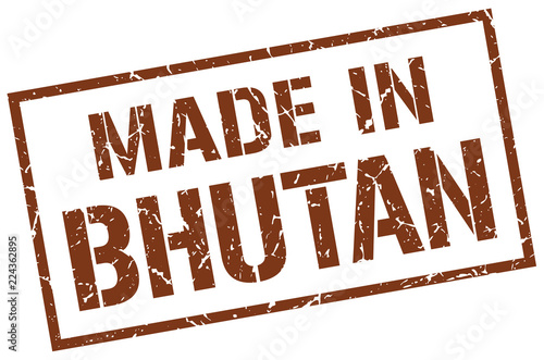 made in Bhutan stamp