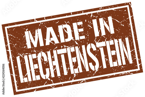 made in Liechtenstein stamp