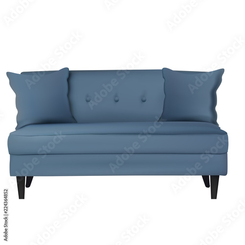 Sofa Furniture Isolated on White Background