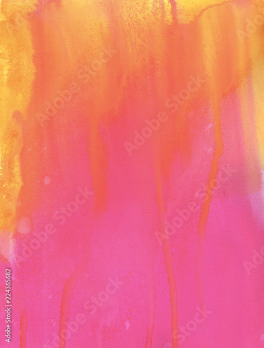pink and yellow handmade watercolor painting, artwork is created and painted by myself and makes a perfect backdrop, background, wallpaper or texture