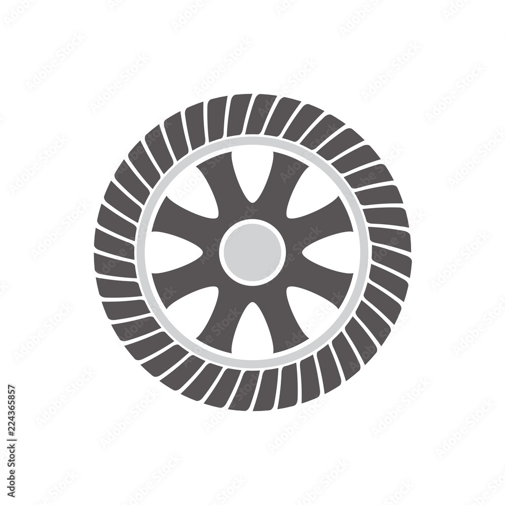 tire / tyre logo, emblems and insignia with text space for your slogan / tag line. vector illustration