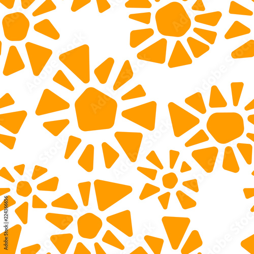 Orange and white colorful s...