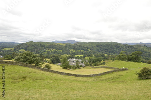 Wallpaper Mural View Over Lake District Meadows Torontodigital.ca