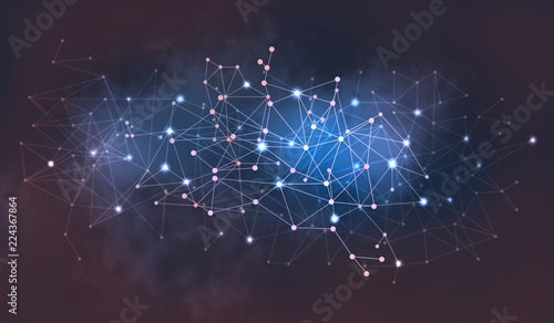 Network with interconnected nodes