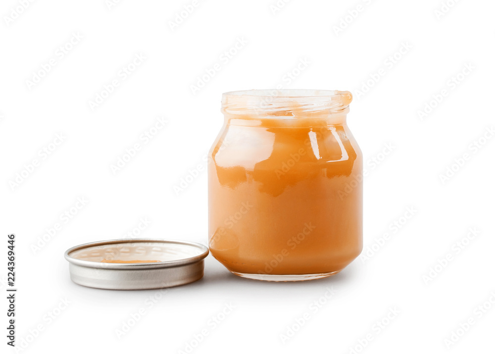 Baby food on white Baby food on white