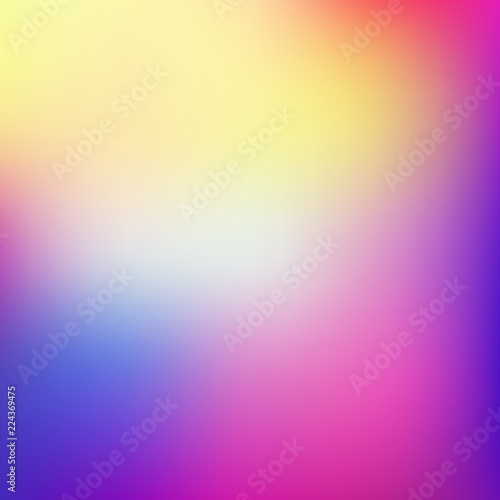 Abstract blur gradient background with trend pastel pink  purple  violet  yellow and blue colors for deign concepts  wallpapers  web  presentations and prints. Vector illustration.