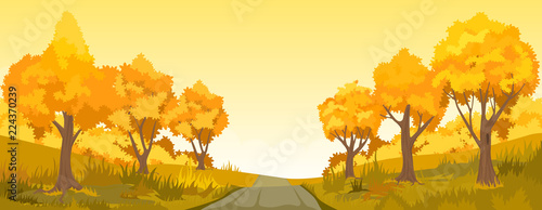 Autumn rural landscape