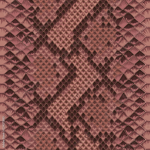 Snake Skin Colorful Animal Pink Seamless Pattern