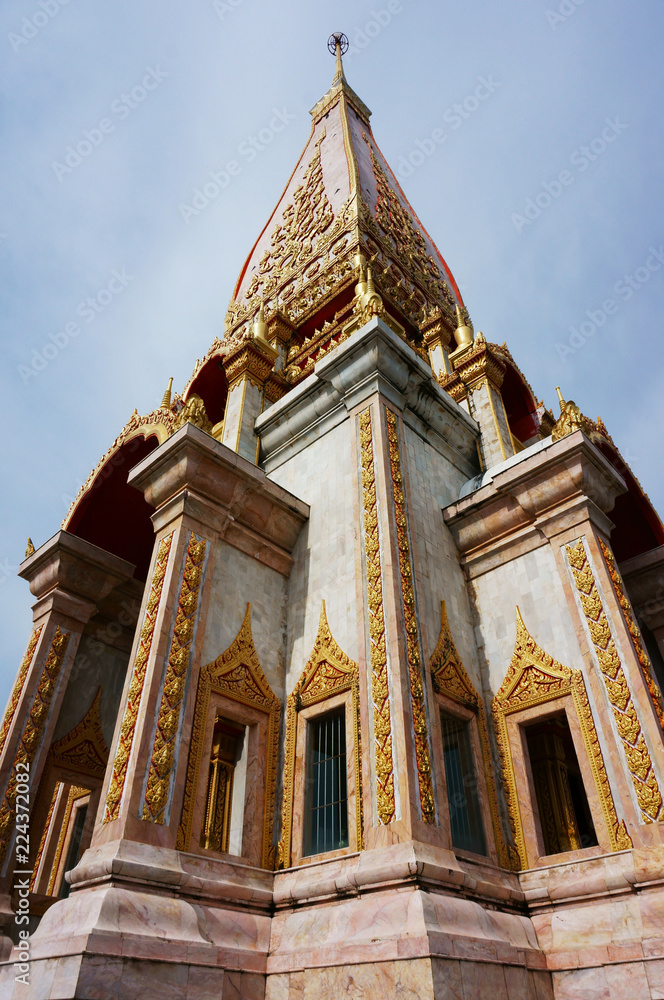 Fototapeta premium Chalong Temple, Phuket - The Biggest Temple in Phuket.