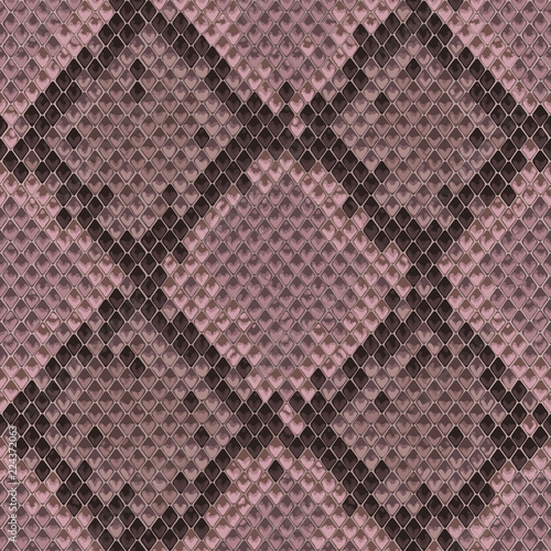 Snake Skin Colorful Animal Pink Seamless Pattern