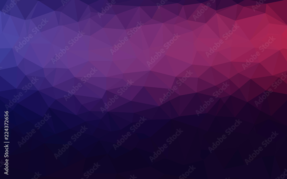 Obraz premium Purple violet magenta abstract geometric rumpled triangular low poly style gradient illustration graphic background. Vector polygonal design for your business.