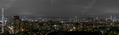 東京の夜景 パノラマ