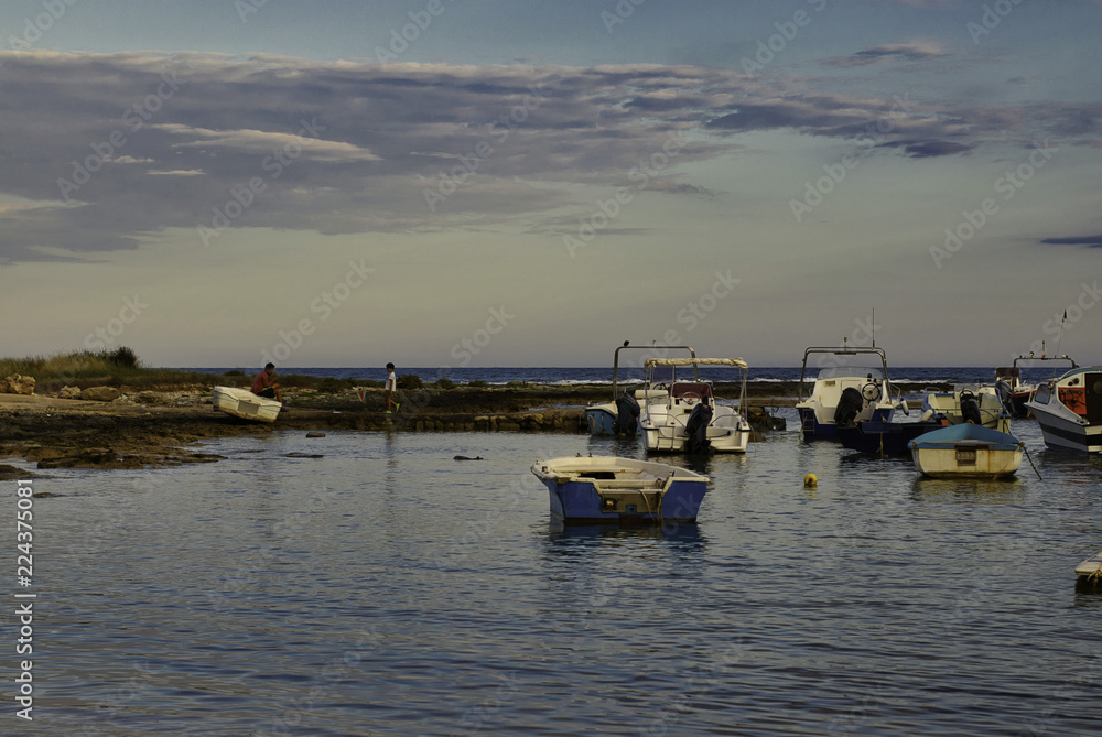 Fototapeta premium sunset over sea from Salento